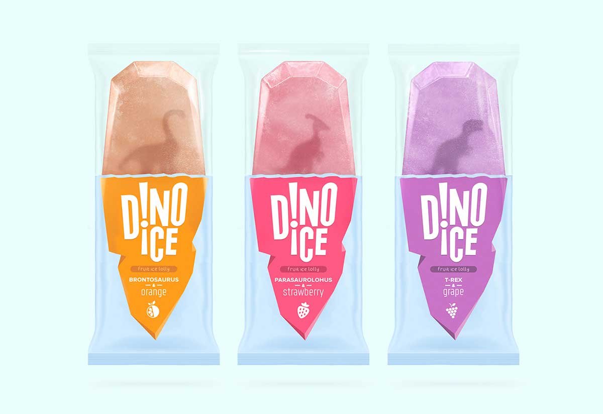 Dino Ice水果冰棍形象設(shè)計賞析
