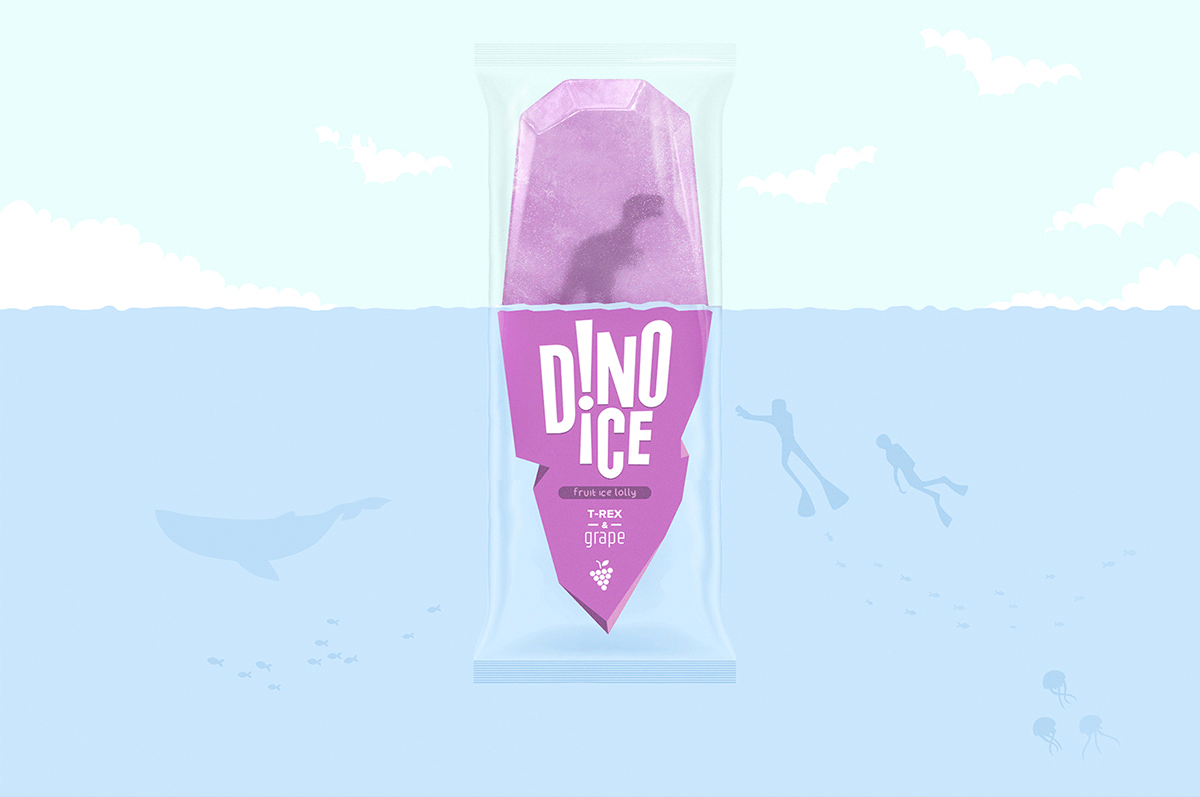 深圳VI設(shè)計  深圳VI策劃  Dino Ice水果冰棍形象設(shè)計  包裝設(shè)計