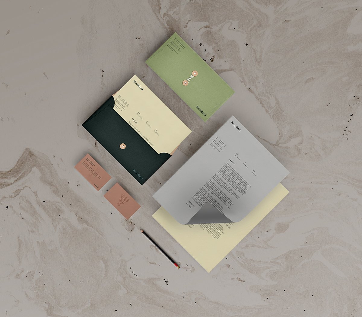 Woodland手工木制品品牌vi設(shè)計(jì)欣賞，手工木制品品牌，手工木制品品牌vi設(shè)計(jì)，家具品牌vi設(shè)計(jì)，家具品牌視覺形象識(shí)別設(shè)計(jì)，深圳vi設(shè)計(jì)，深圳品牌視覺形象識(shí)別設(shè)計(jì)，左右格局