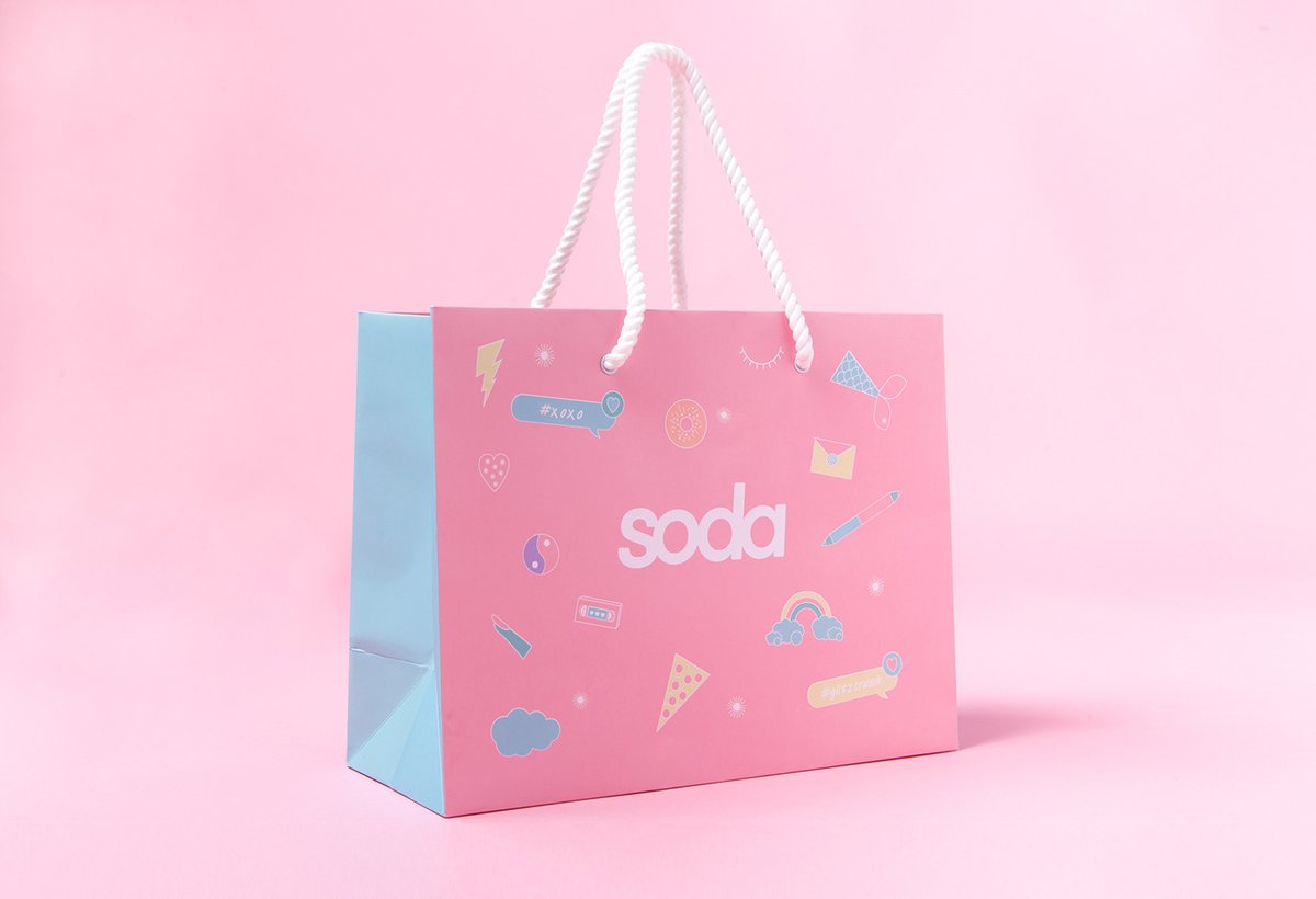 全新Soda化妝品品牌vi設計和圖標設計案例，vi設計，視覺形象設計，化妝品品牌vi設計，圖標設計，化妝品vi設計，品牌vi設計，vi品牌策劃，深圳vi設計，左右格局