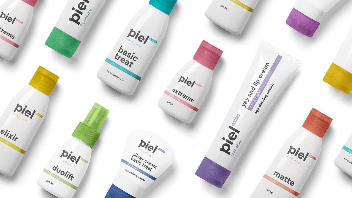 Piel Cosmetics 化妝品品牌vi設(shè)計(jì)——企業(yè)形象升級(jí)策劃案例，視覺形象設(shè)計(jì)，化妝品vi設(shè)計(jì)，品牌vi設(shè)計(jì)，vi品牌策劃，深圳vi設(shè)計(jì)，左右格局