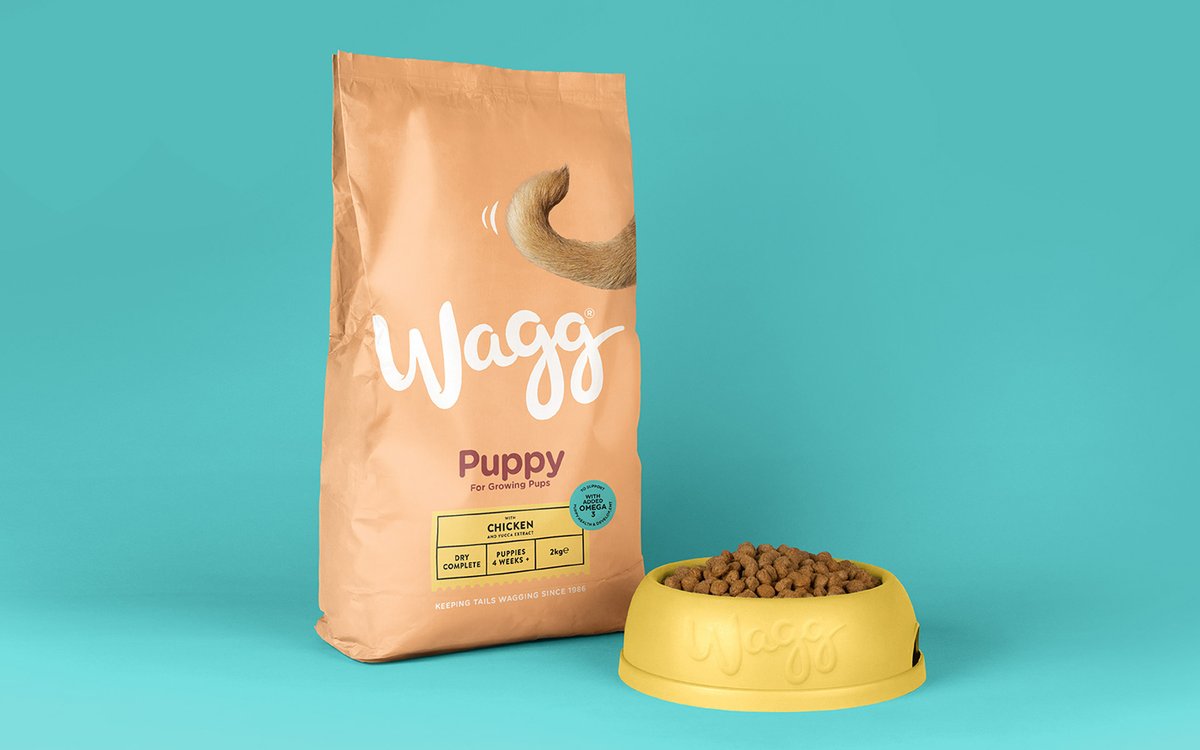 寵物食品 Wagg 品牌標(biāo)識vi設(shè)計及品牌重塑，vi設(shè)計，食品vi設(shè)計，品牌形象設(shè)計，食品品牌vi設(shè)計，標(biāo)識設(shè)計，品牌vi設(shè)計，品牌策劃，深圳vi設(shè)計，左右格局
