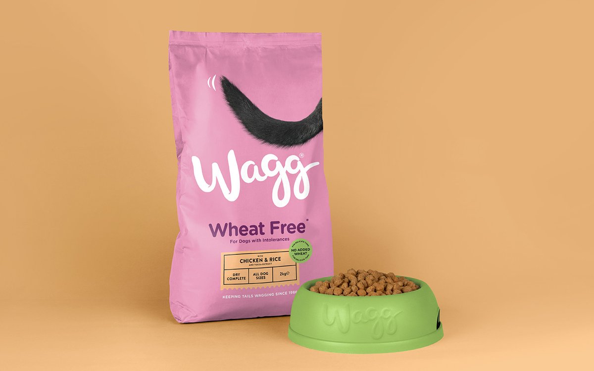 寵物食品 Wagg 品牌標(biāo)識vi設(shè)計及品牌重塑，vi設(shè)計，食品vi設(shè)計，品牌形象設(shè)計，食品品牌vi設(shè)計，標(biāo)識設(shè)計，品牌vi設(shè)計，品牌策劃，深圳vi設(shè)計，左右格局