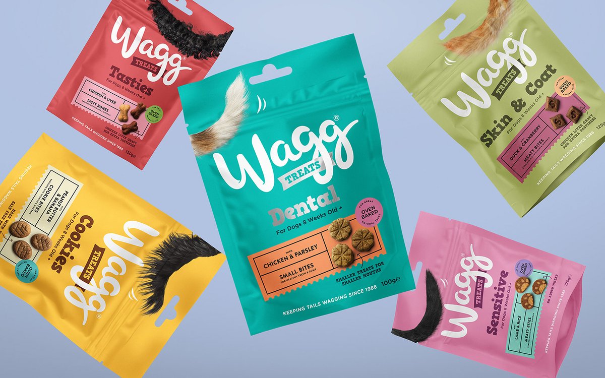 寵物食品 Wagg 品牌標(biāo)識vi設(shè)計及品牌重塑，vi設(shè)計，食品vi設(shè)計，品牌形象設(shè)計，食品品牌vi設(shè)計，標(biāo)識設(shè)計，品牌vi設(shè)計，品牌策劃，深圳vi設(shè)計，左右格局
