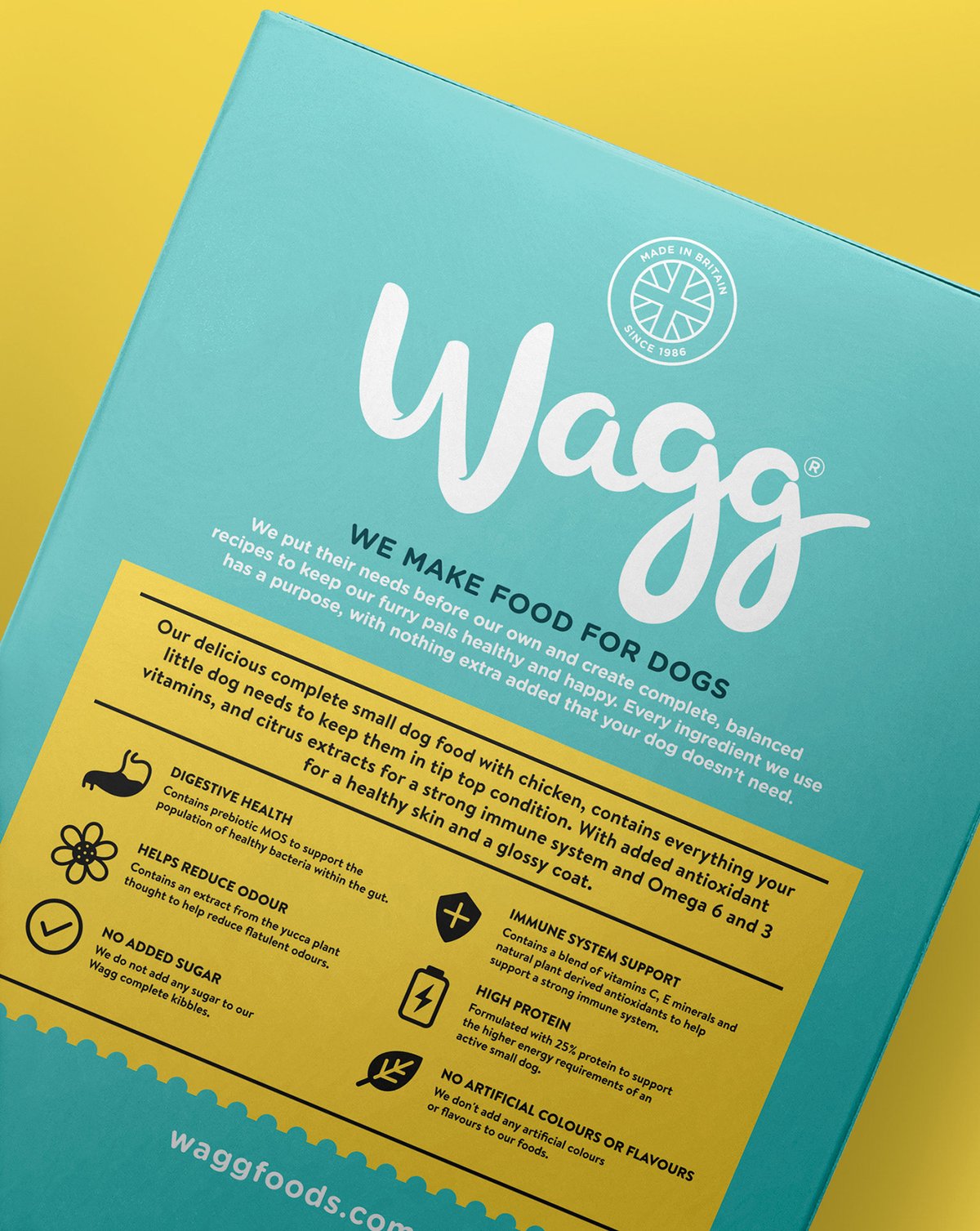 寵物食品 Wagg 品牌標(biāo)識vi設(shè)計及品牌重塑，vi設(shè)計，食品vi設(shè)計，品牌形象設(shè)計，食品品牌vi設(shè)計，標(biāo)識設(shè)計，品牌vi設(shè)計，品牌策劃，深圳vi設(shè)計，左右格局