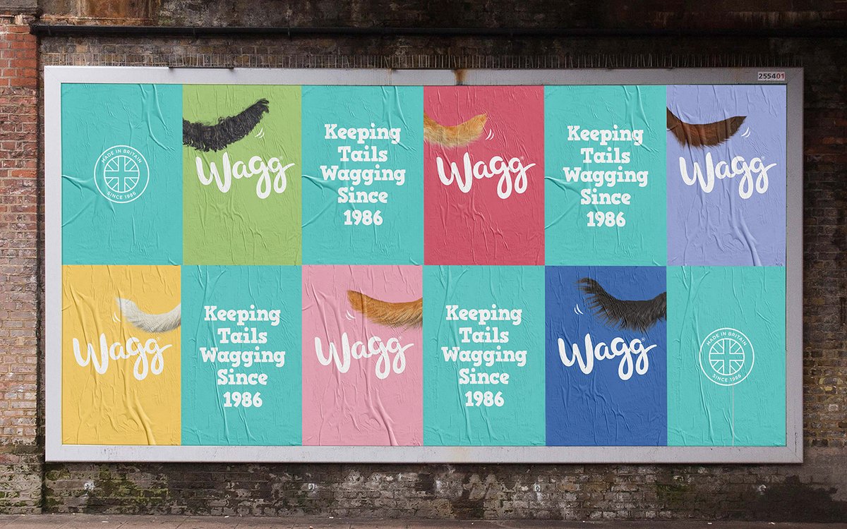 寵物食品 Wagg 品牌標(biāo)識vi設(shè)計及品牌重塑，vi設(shè)計，食品vi設(shè)計，品牌形象設(shè)計，食品品牌vi設(shè)計，標(biāo)識設(shè)計，品牌vi設(shè)計，品牌策劃，深圳vi設(shè)計，左右格局