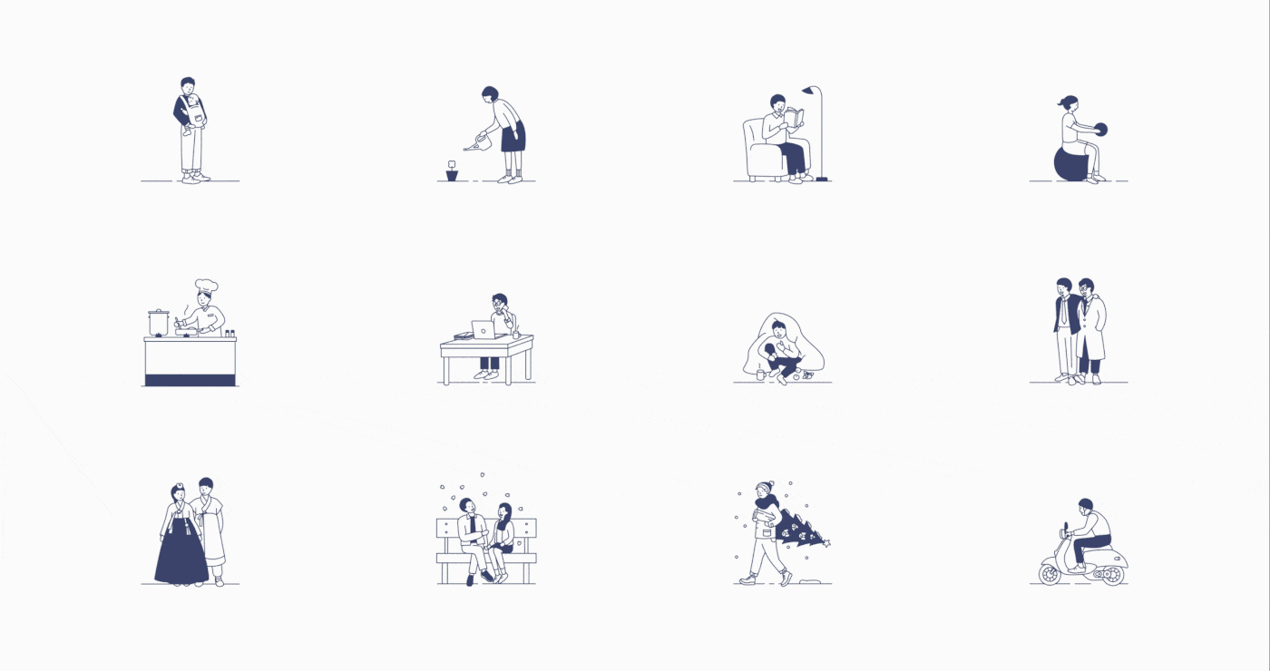 韓國知名食品零售企業(yè)VI設計——時尚包裝插圖設計，企業(yè)VI設計，食品VI設計，食品包裝設計，深圳VI設計，左右格局