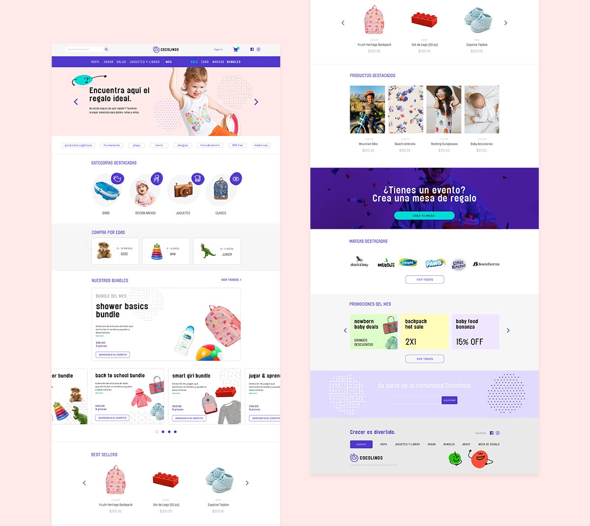 Cocolinos創意嬰兒用品品牌策劃和品牌設計，服飾VI設計，嬰兒品牌設計，深圳品牌策劃，深圳VI設計，左右格局