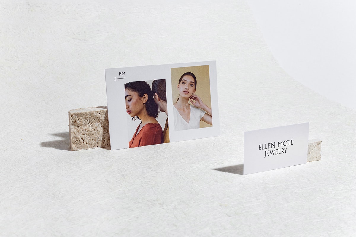 時尚簡約 Ellen Mote 珠寶品牌VI設計和品牌重塑，珠寶品牌VI設計，珠寶網站設計，品牌戰(zhàn)略升級， 深圳VI設計，左右格局