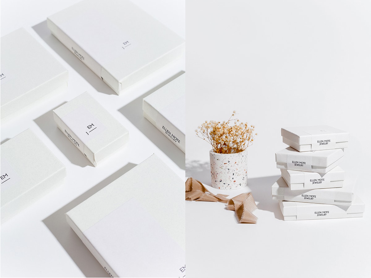 時尚簡約 Ellen Mote 珠寶品牌VI設計和品牌重塑，珠寶品牌VI設計，珠寶網站設計，品牌戰(zhàn)略升級， 深圳VI設計，左右格局